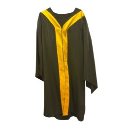 Customized black contrasting yellow graduation robe Designed with center pleats graduation robe body 100% polyester zipper graduation robe Dongguan Chamber of Commerce and Industry Liu Baile Middle School Graduation robe manufacturer Design graduation rob Customized black contrasting yellow graduation robe Designed with center pleats graduation robe body 100% polyester zipper graduation robe Dongguan Chamber of Commerce and Industry Liu Baile Middle School Graduation robe manufacturer Design graduation rob